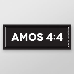 Amos 4:4 - Sticker